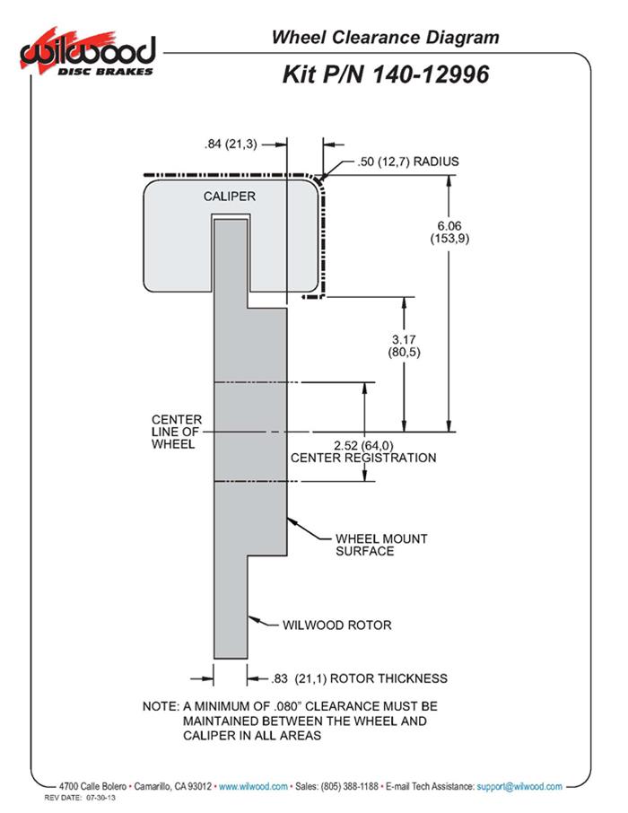 Wilwood Forged DPHA Front Caliper and Rotor Kits 140-12996-DCB