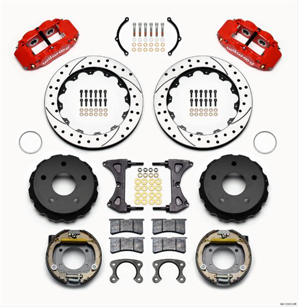 Wilwood Forged Narrow Superlite 4R Big Brake Rear Parking Brake Kits 140-13321-DR