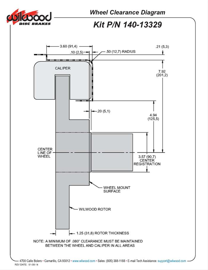 Wilwood Forged Narrow Superlite 6R Big Brake Front Brake Kits 140-13329