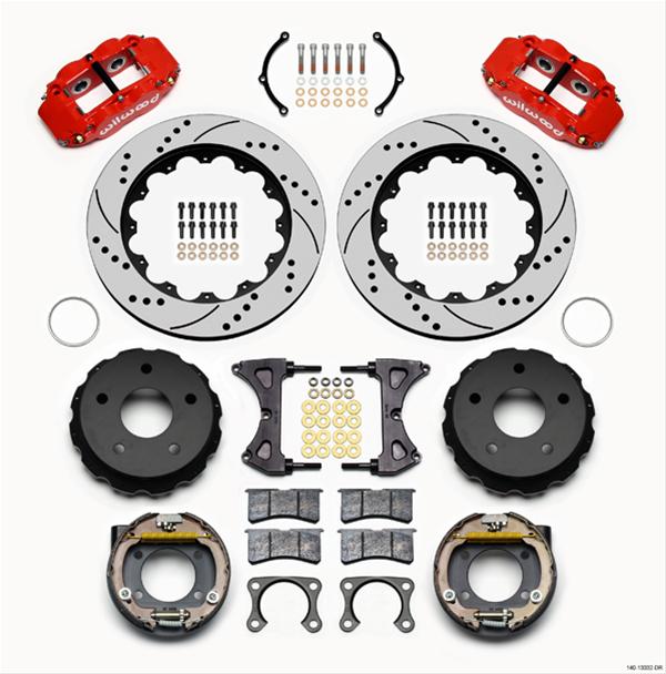Wilwood Forged Narrow Superlite 4R Big Brake Rear Parking Brake Kits 140-13332-DR