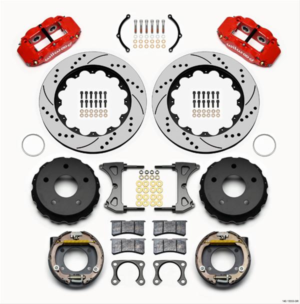 Wilwood Forged Narrow Superlite 4R Big Brake Rear Parking Brake Kits 140-13333-DR