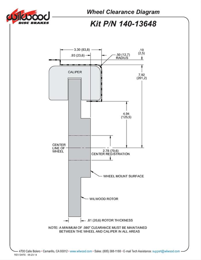 Wilwood Forged Narrow Superlite 4R Big Brake Rear Brake Kits 140-13648-DR