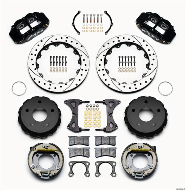 Wilwood Forged Narrow Superlite 4R Big Brake Rear Parking Brake Kits 140-13665-D