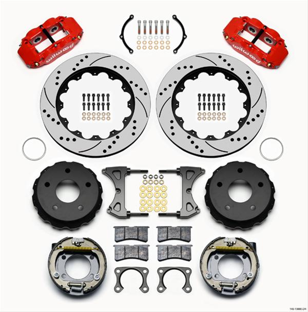 Wilwood Forged Narrow Superlite 4R Big Brake Rear Parking Brake Kits 140-13666-DR