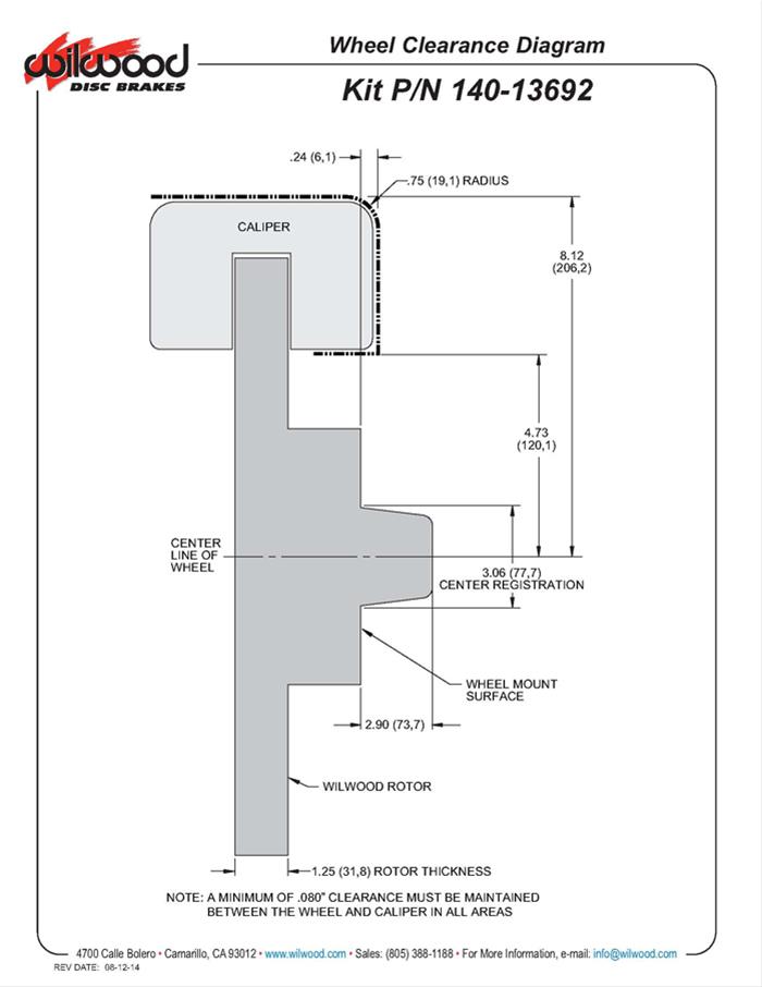 Wilwood AERO6 Big Brake Front Brake Kits 140-13692-R