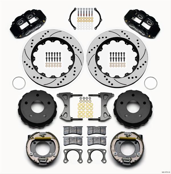Wilwood Forged Narrow Superlite 4R Big Brake Rear Parking Brake Kits 140-13731-D