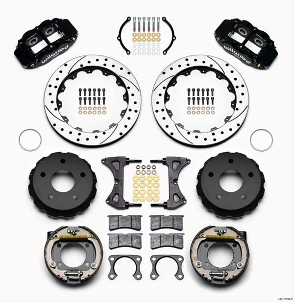 Wilwood Forged Narrow Superlite 4R Big Brake Rear Parking Brake Kits 140-13734-D