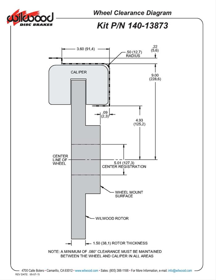 Wilwood TX6R Big Brake Front Brake Kits 140-13873