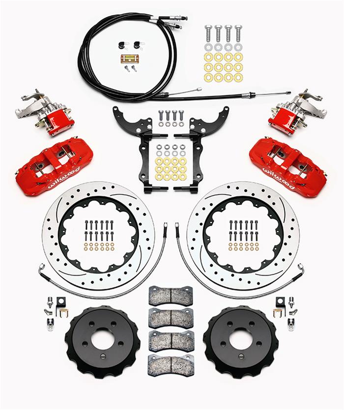 Wilwood AERO4-MC4 Big Brake Rear Parking Brake Kits 140-13888-DR