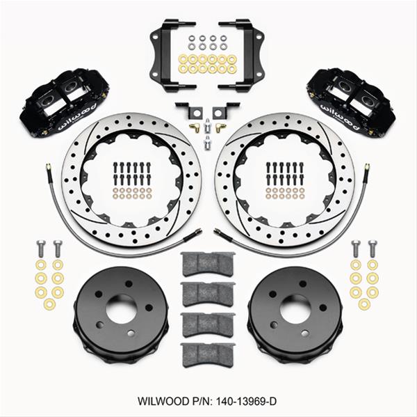 Wilwood Forged Narrow Superlite 4R Big Brake Rear Parking Brake Kits 140-13969-D