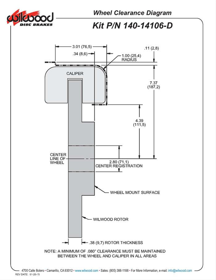 Wilwood DynaPro Radial Rear Drag Brake Kits 140-14106-D