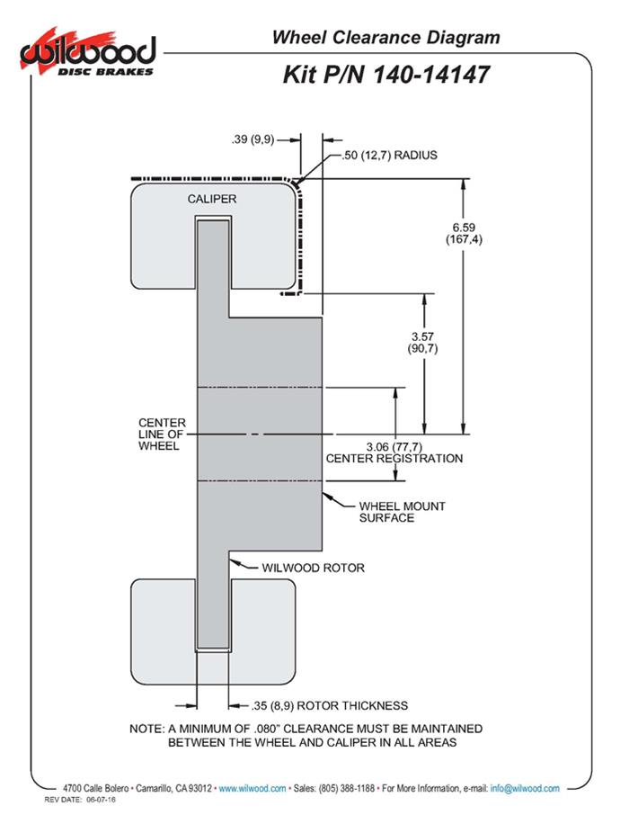 Wilwood DynaPro Dual SA Lug Drive Dynamic Rear Drag Brake Kits 140-14147-D