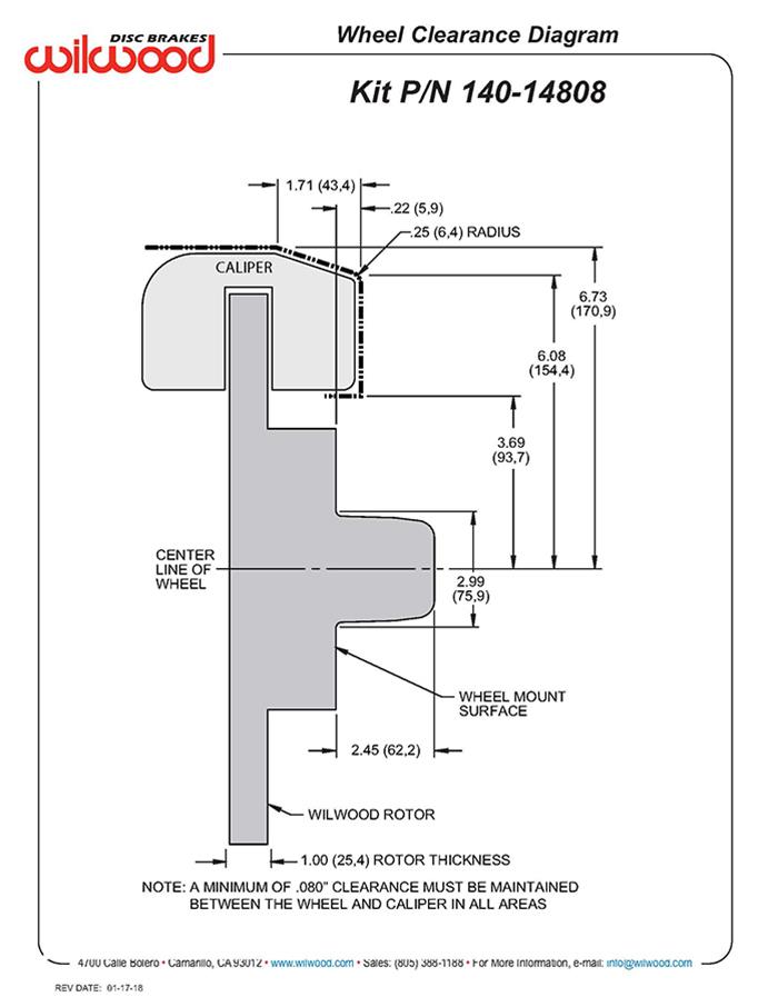 Wilwood Classic Series Dynalite Front Brake Kits 140-14808