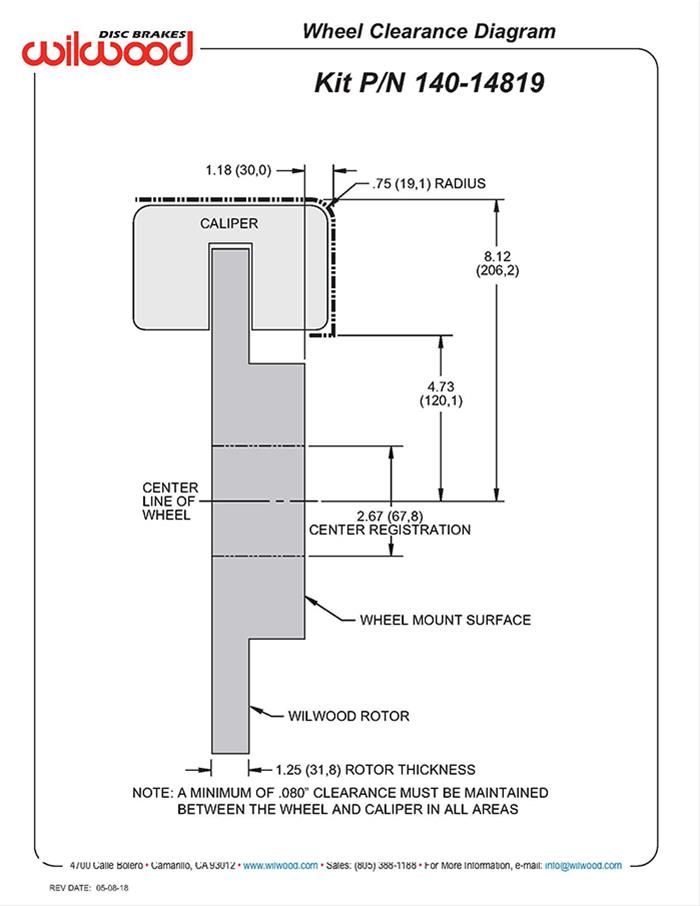 Wilwood AERO6 Big Brake Front Brake Kits 140-14819-DR