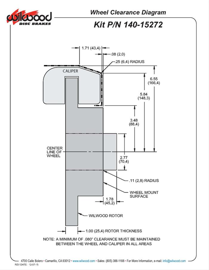Wilwood Classic Series Dynalite Front Brake Kits 140-15272-R