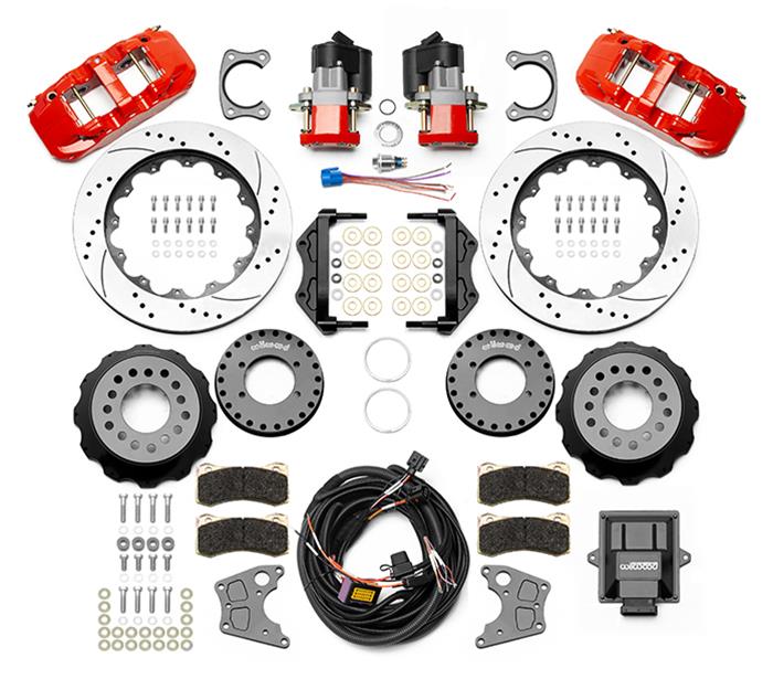 Wilwood AERO4 Rear Electronic Parking Brake Kits 140-15846-DR