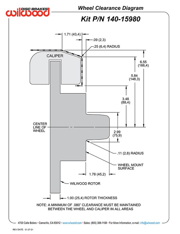 Wilwood Classic Series Dynalite Front Brake Kits 140-15980-R