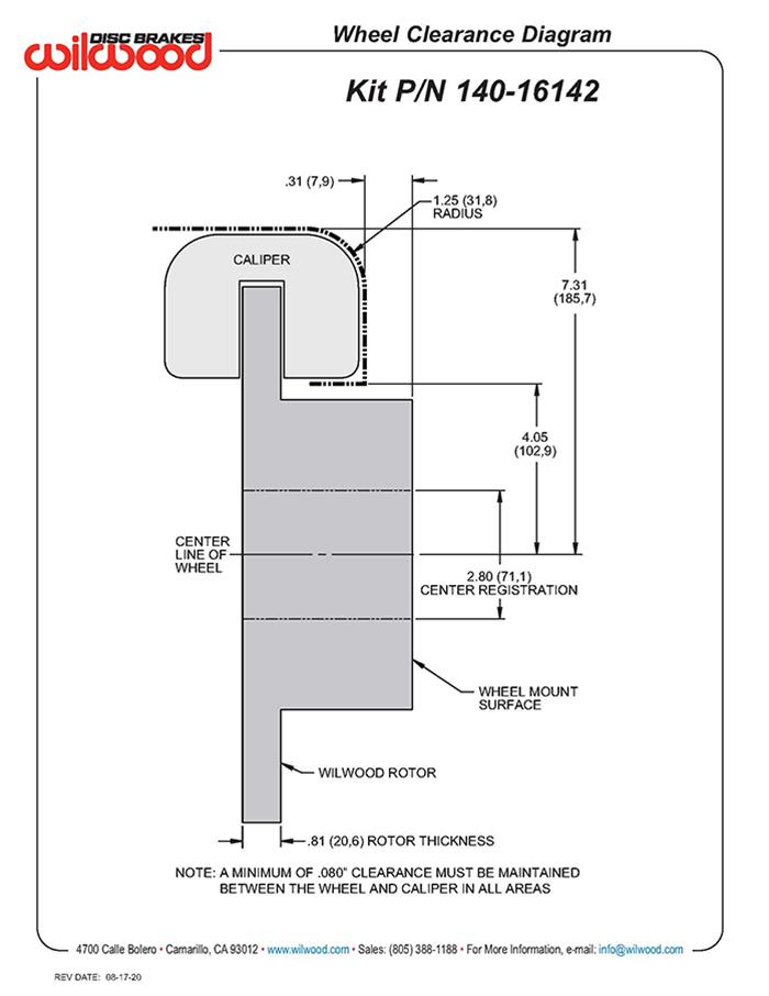Wilwood Forged Dynalite Rear Electronic Parking Brake Kits 140-16142
