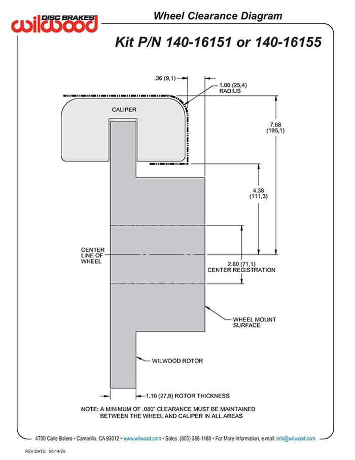 Wilwood Disc Brakes Parking Brakes, Electric 140-16151-D