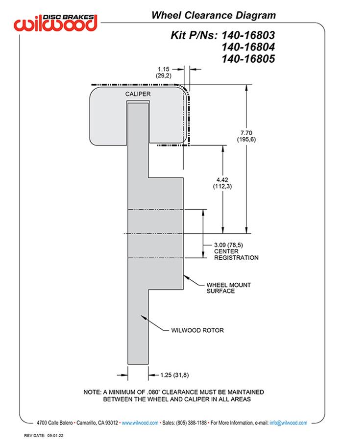 Wilwood AERO6-DM Direct Mount Truck Brake Kits 140-16803-DR