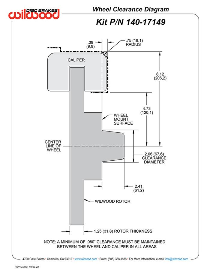 Wilwood AERO6 Big Brake Front Brake Kits 140-17149-D