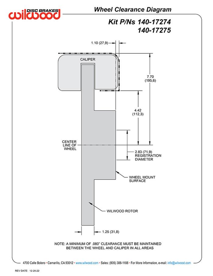 Wilwood AERO6-DM Direct Mount Truck Brake Kits 140-17274-DR