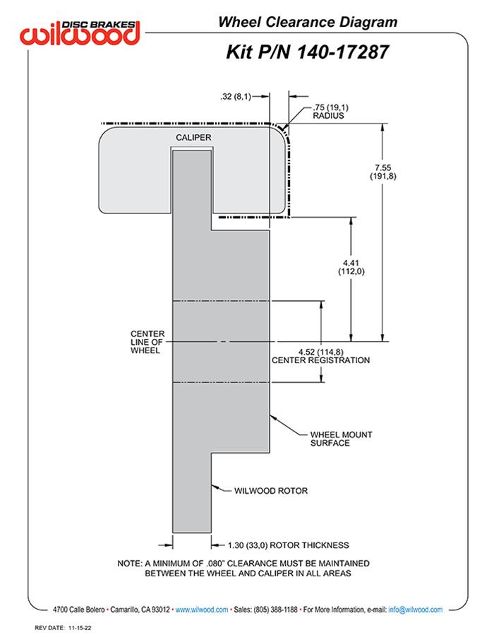 Wilwood GN6R Big Brake Truck Front Brake Kits 140-17287
