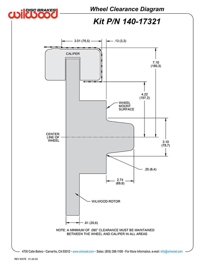 Wilwood Forged DynaPro 6 Big Brake Front Brake Kits 140-17321
