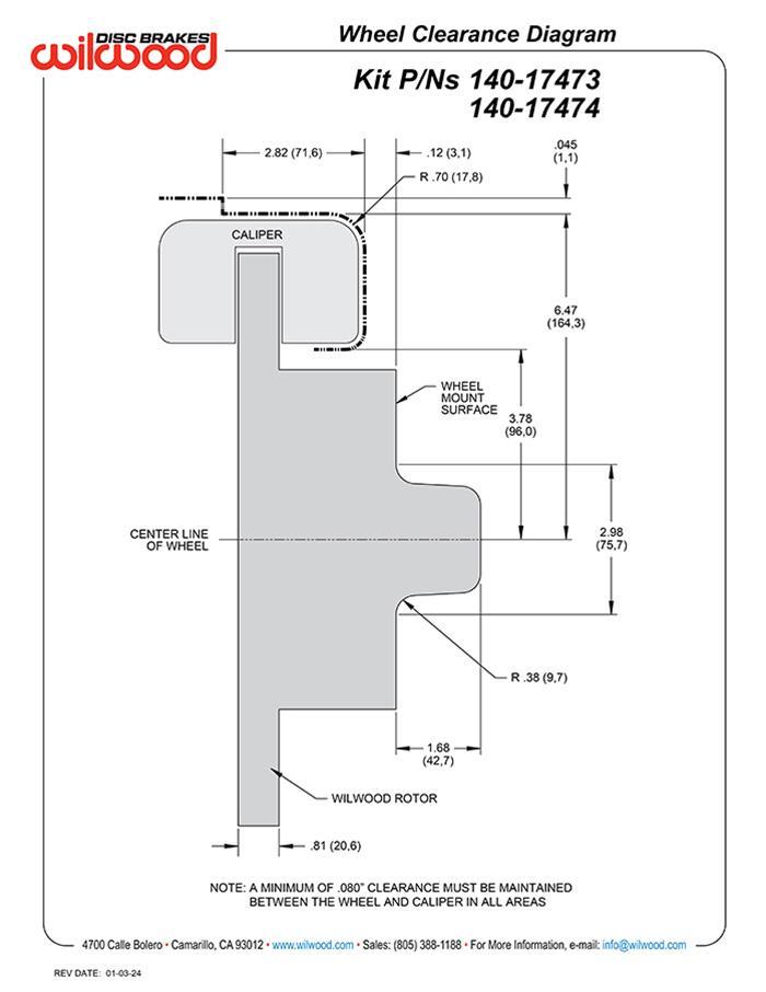 Wilwood Powerlite Front Brake Kits 140-17473-R