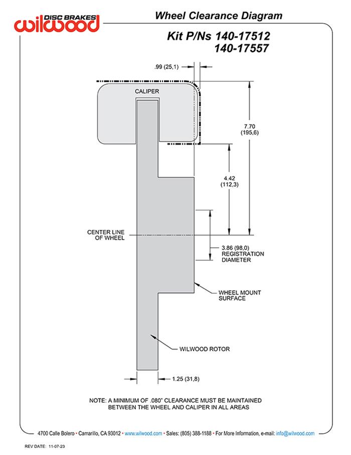Wilwood AERO6-DM Direct Mount Truck Brake Kits 140-17557