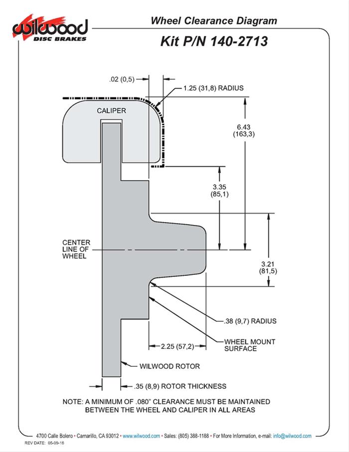 Wilwood Forged Dynalite Front Drag Race Disc Brake Kits 140-2713-BD