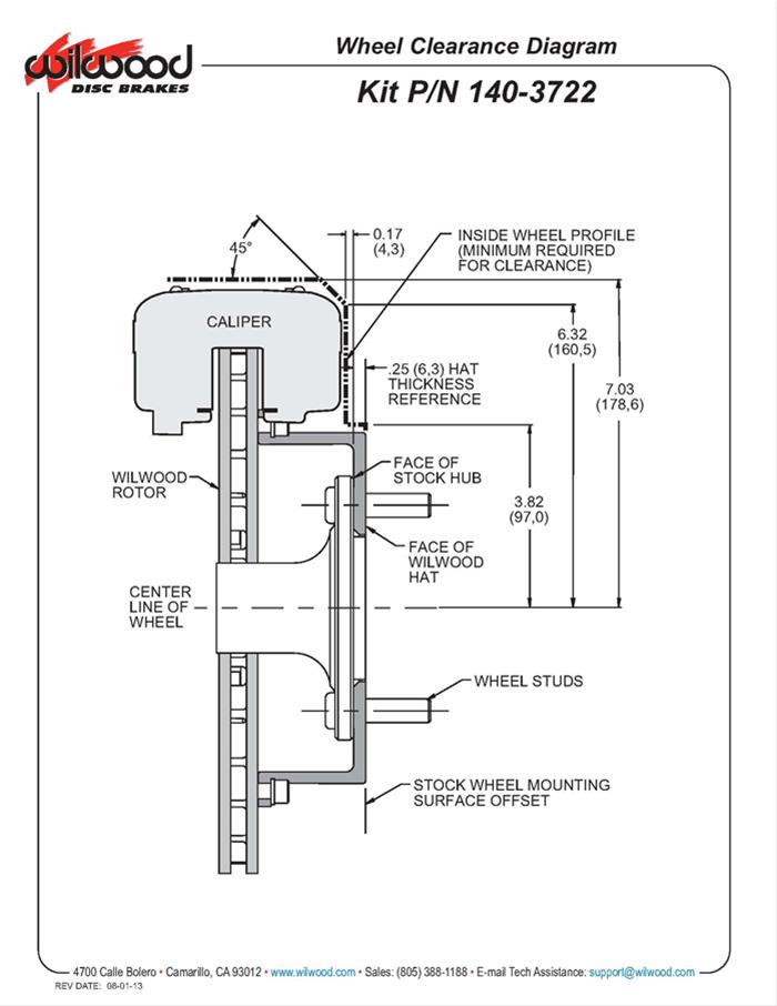 Wilwood Forged Dynalite Pro Series Rear Disc Brake Kits 140-3722-BD