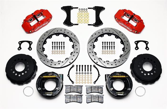 Wilwood Forged Narrow Superlite 4R Big Brake Rear Parking Brake Kits 140-9218-DR