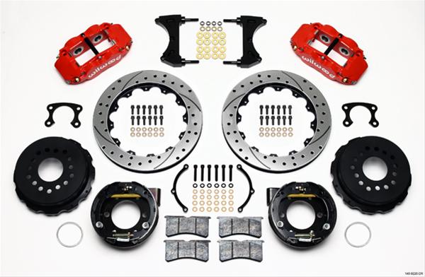 Wilwood Forged Narrow Superlite 4R Big Brake Rear Parking Brake Kits 140-9220-DR