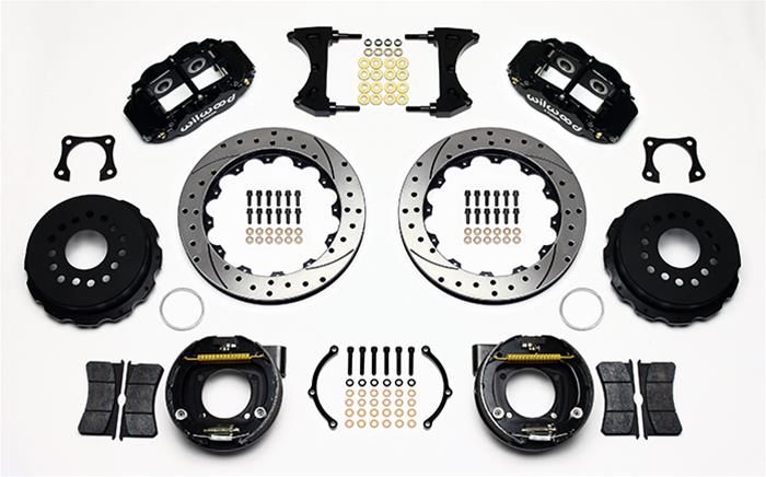 Wilwood Forged Narrow Superlite 4R Big Brake Rear Parking Brake Kits 140-9224-D