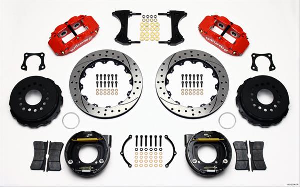 Wilwood Forged Narrow Superlite 4R Big Brake Rear Parking Brake Kits 140-9224-DR