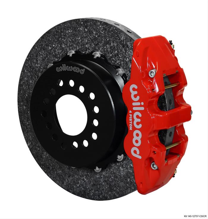 Wilwood AERO4 WCCB Carbon-Ceramic Big Brake Rear Parking Brake Kits 140-12757-CSICR