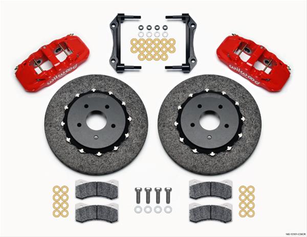Wilwood AERO4 WCCB Carbon-Ceramic Big Brake Rear Parking Brake Kits 140-13161-CSICR