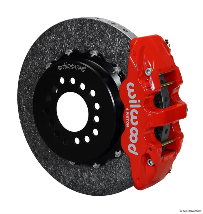 Wilwood AERO4 WCCB Carbon-Ceramic Big Brake Rear Parking Brake Kits 140-13164-CSICR