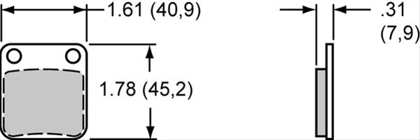 Wilwood Purple Compound Brake Pads 150-12270K