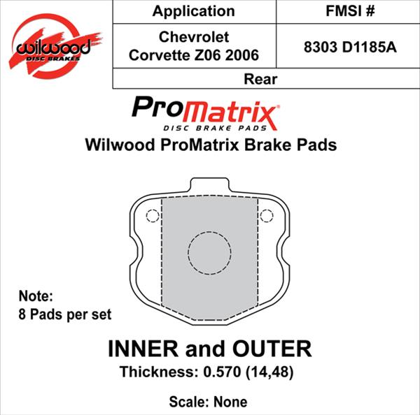 Wilwood Smart Pad BP-30 Brake Pads 150-16036K