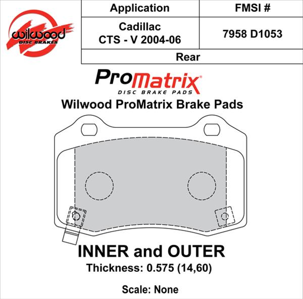 Wilwood Smart Pad BP-30 Brake Pads 150-16038K