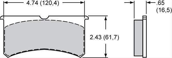 Wilwood PolyMatrix E Compound Brake Pads 15E-6707K