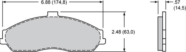 Wilwood ProMatrix Brake Pads 150-D0731K