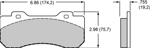 Wilwood Smart Pad BP-Q Brake Pads 150-Q-10120K