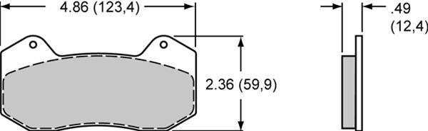 Wilwood Smart Pad BP-Q Brake Pads 150-Q-6712K