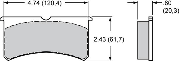 Wilwood Smart Pad BP-Q Brake Pads 150-Q-7420K