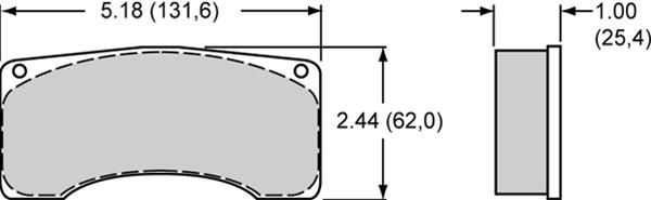 Wilwood PolyMatrix A Compound Brake Pads 15A-10154K-B