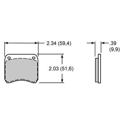 Wilwood PolyMatrix E Compound Brake Pads 15E-8306K