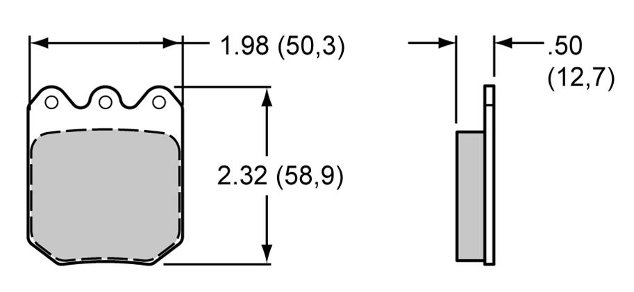 Wilwood PolyMatrix E Compound Brake Pads 15E-9820K